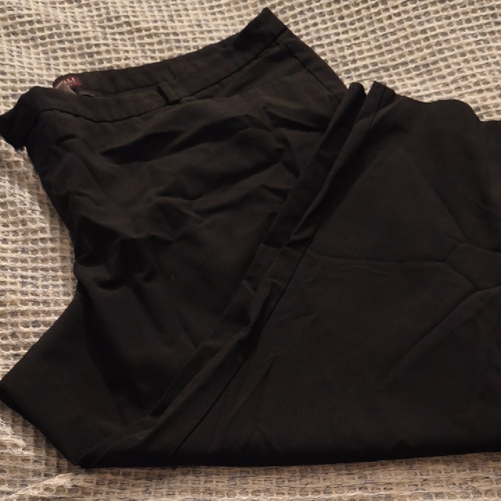 Roz & Ali Men's Black Dress Trousers